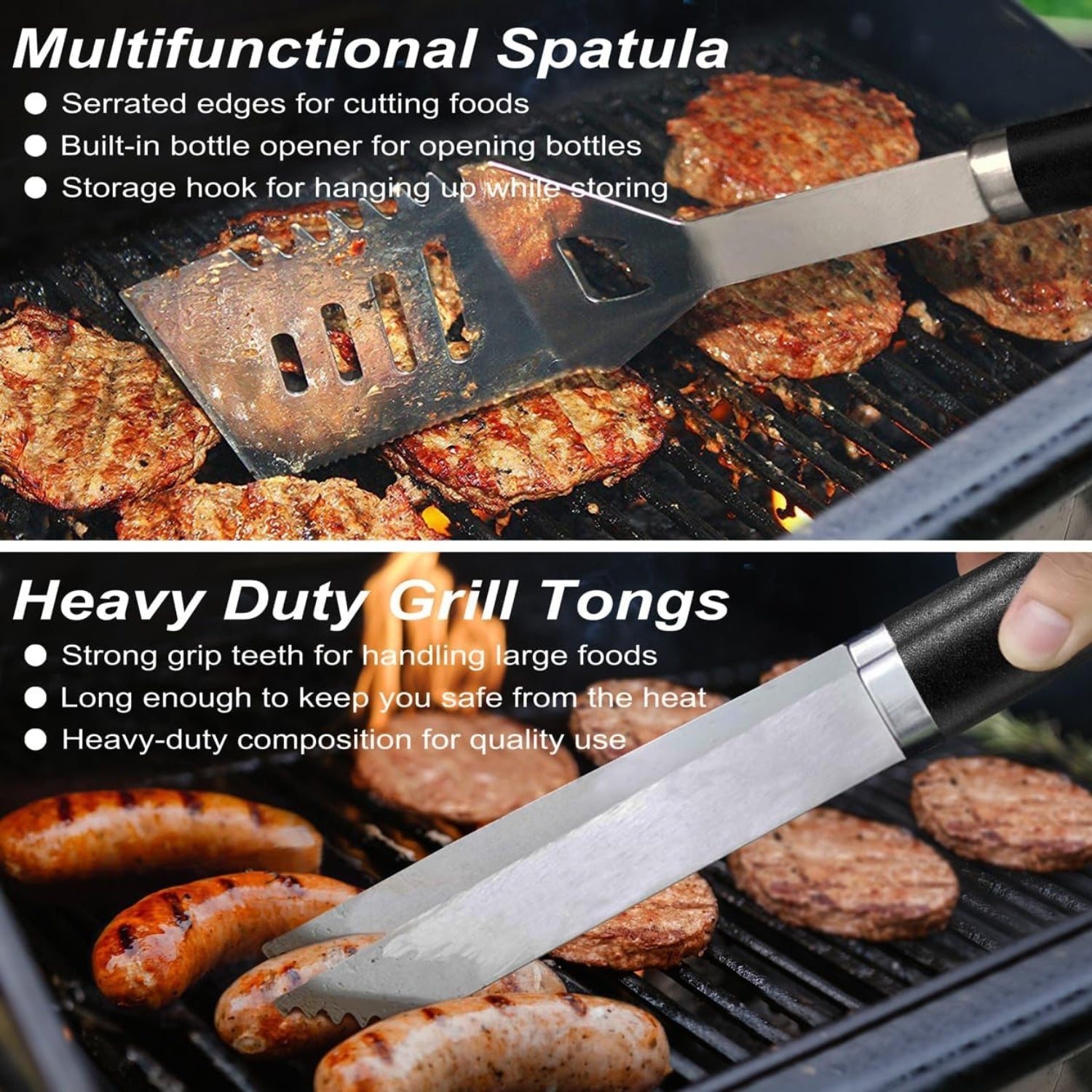 Grillbesteck Set 21 Teilig im Koffer Geschenke für Männer