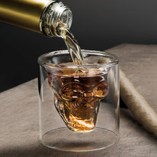 Totenkopf Shotgläser Set 4 aus Glas für Tequila Whiskey Partygeschenk 20ml