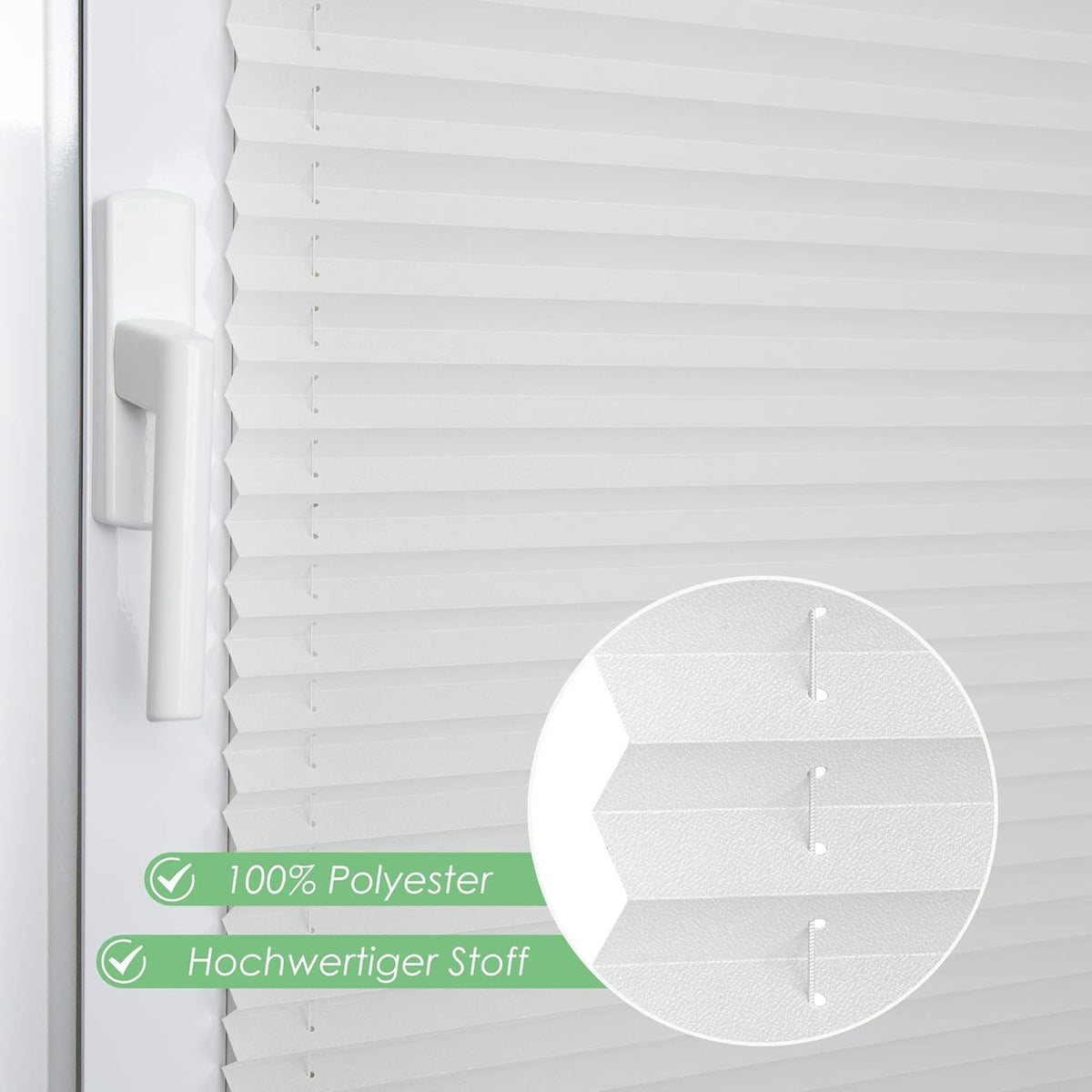 jalousien fenster ohne bohre klemmfix Faltrollo 110x120cm