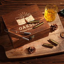 Whiskey Set in Holzbox mit Whiskeygläser und Whiskeysteine Geschenke für Männer