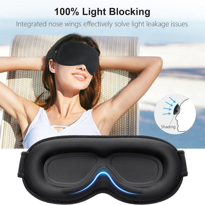 Schlafmaske Schlafbrille 3D Atmungsaktiv für Frauen Herren