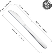 Tafelmesser Set 16 Stück Messer Set Buttermesser Edelstahl