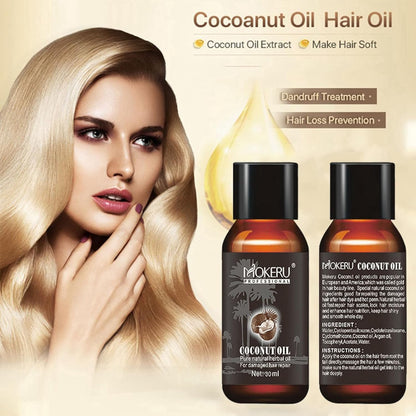 Kokosöl für Haare 30ml Natürlich Feuchtigkeitsspendend Anti-Haarausfall
