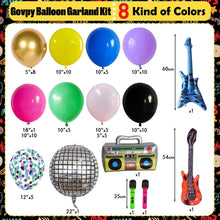 80er 90er Jahre Party Deko Ballon Girlande Bunt Luftballons