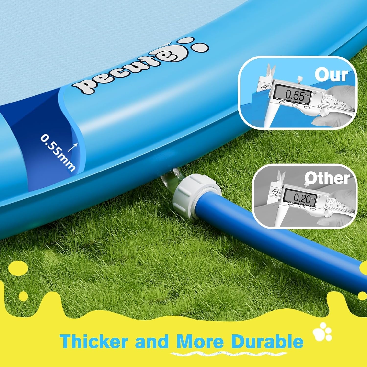 Wasserspielzeug Hund Sprinkler Wasser-Spielmatte Splash