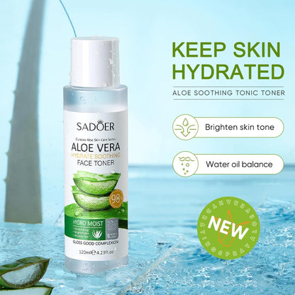 8-tlg Aloe Vera Gesichtspflege Set Geschenkset Frauen Porenverkleinerung