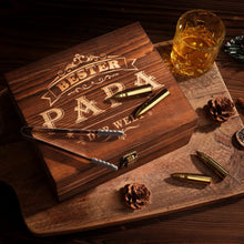 Whisky Geschenkset Papa Geschenke Set 2 Gläser 6 Steine Vatertag Weihnachten