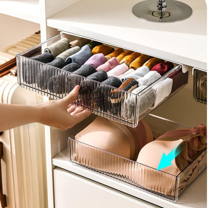 Selbstklebende Unterbau Schublade 24x21x6CM Desktop Weiß