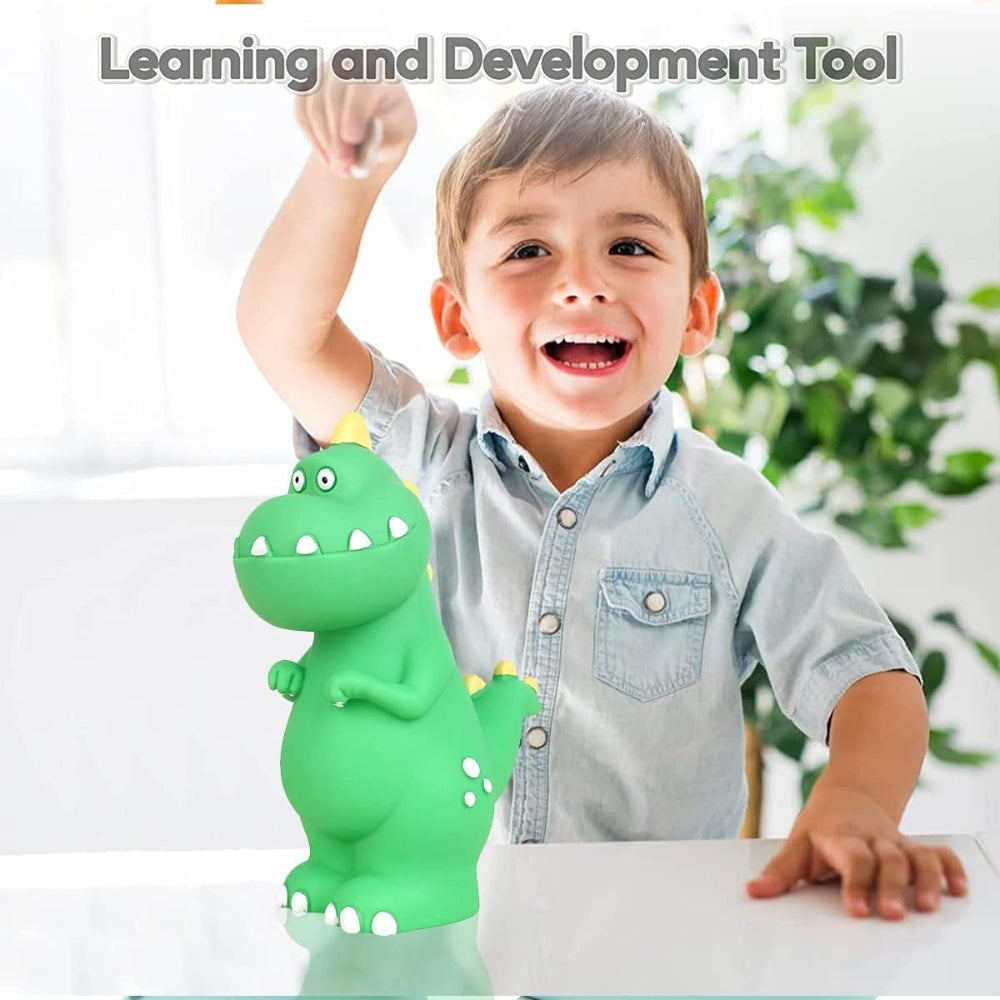 Kinder Sparschwein Dinosaurier Grün Geschenkidee