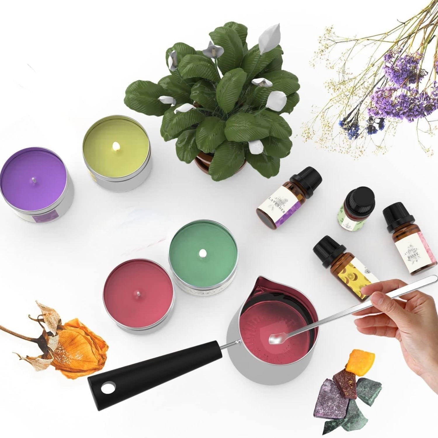 Kerzenherstellung Kit DIY Kerzen Selber Machen Set Duftkerze