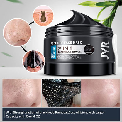 Bambuskohle Peel Off Schwarze Maske Tiefenreinigung Mitesserentfernung 120ml