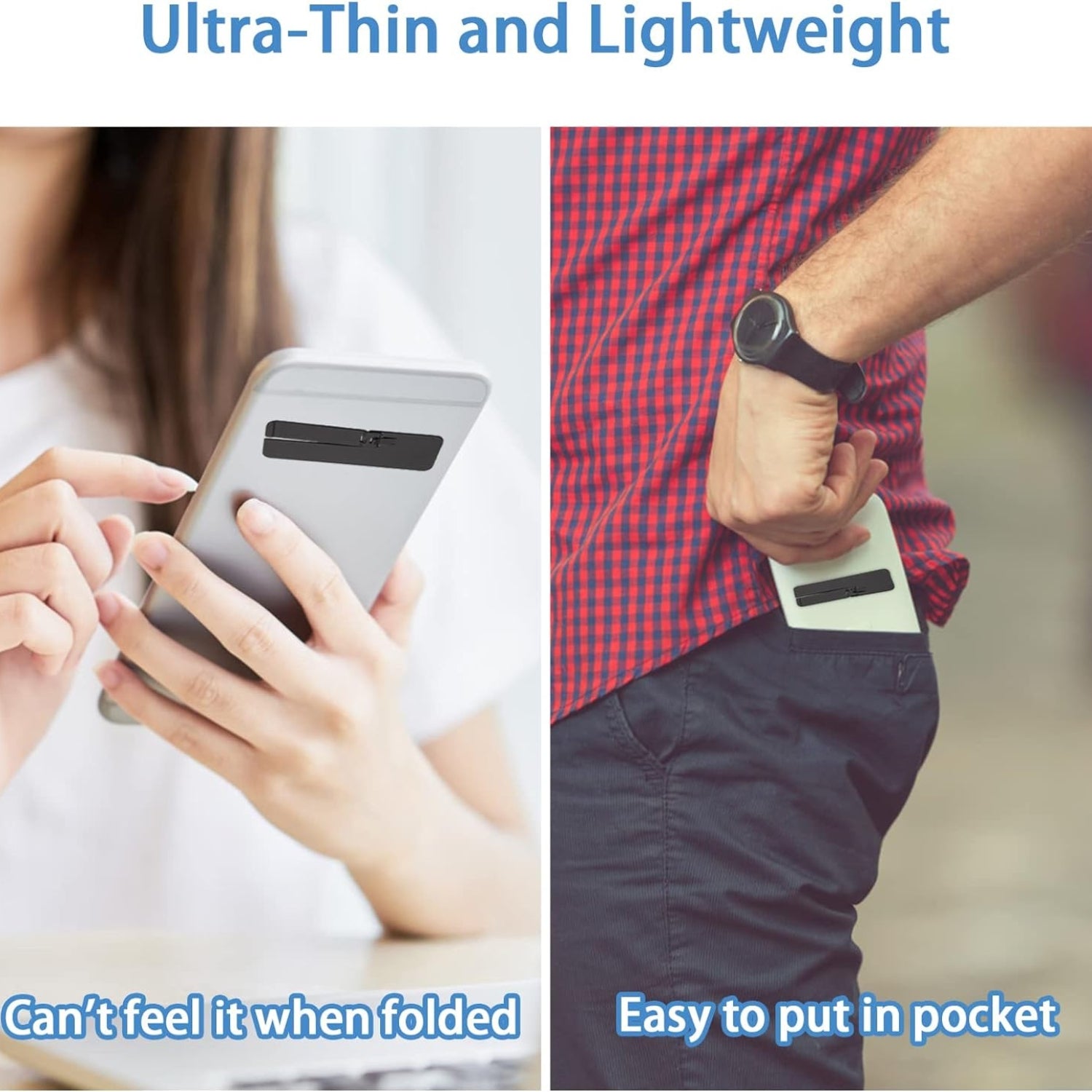 2 Ultradünne Handy Ständer Universal Einstellbare Metall Kickstands