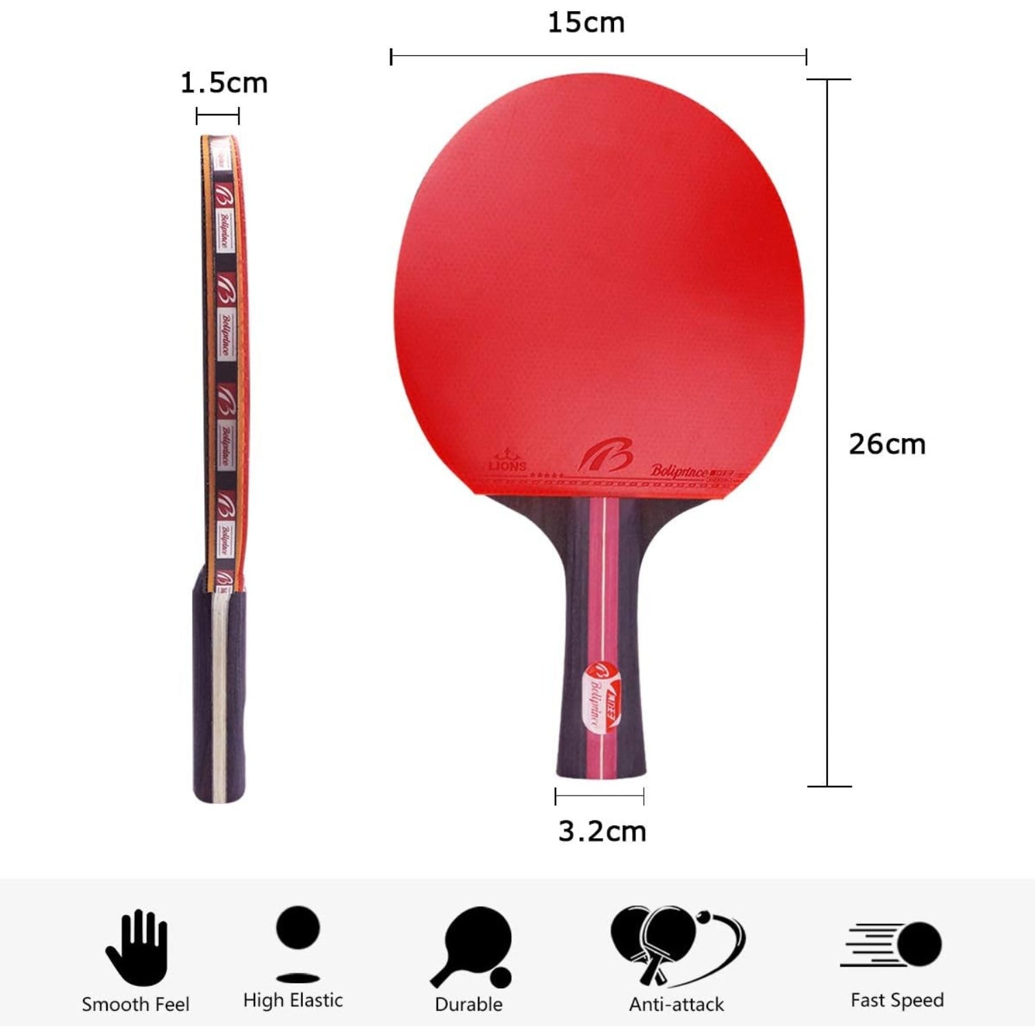 Tischtennisschläger Set Tischtennis Set 4 Schläger 6 Bälle