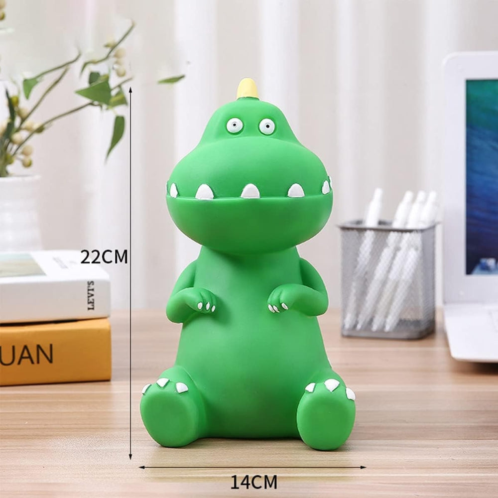 Cartoon Green T-Rex Dinosaurier Sparschwein Kinder Geschenk