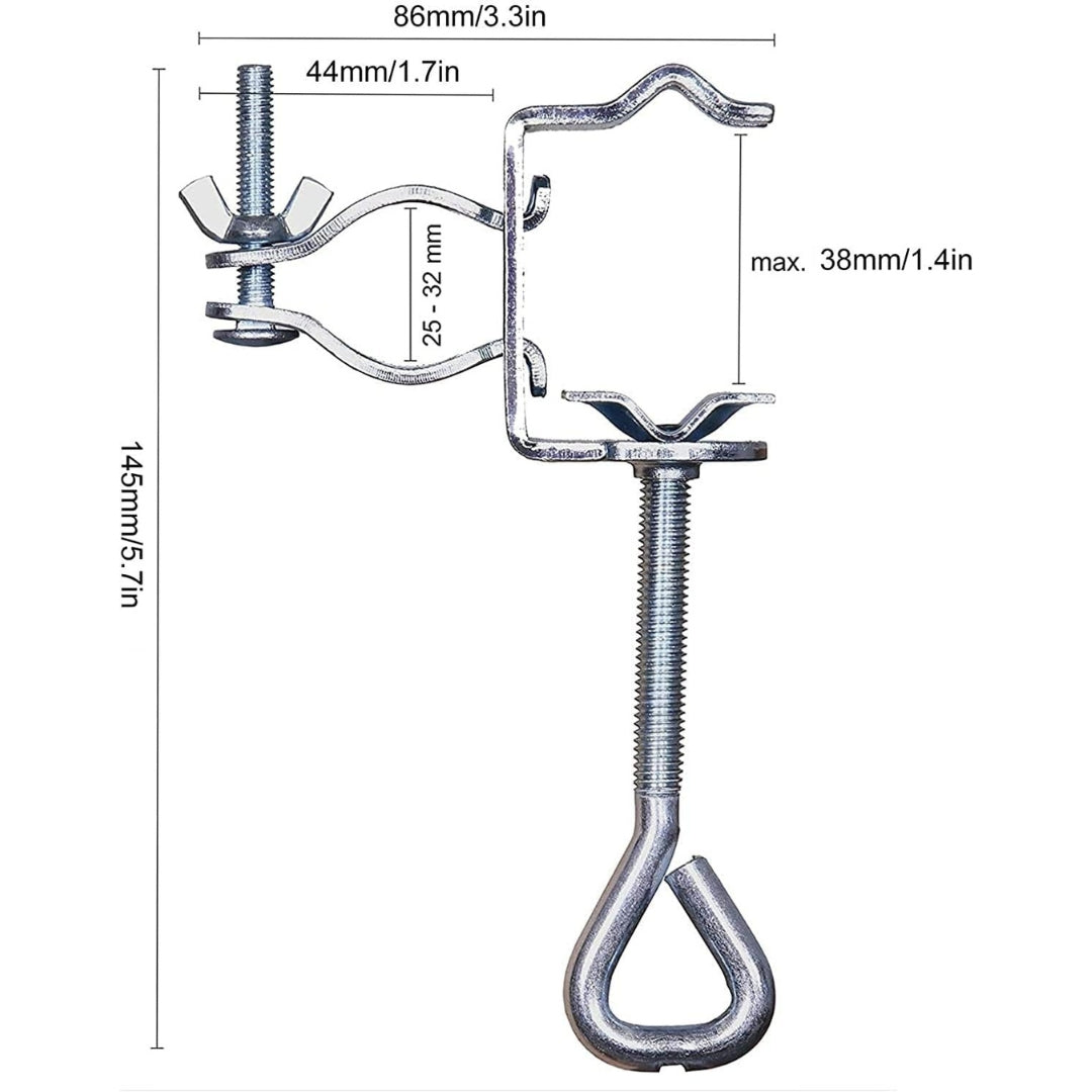 Sonnenschirm Tischklammer Clip Geländer Terrassenbefestigung Tragbar Universal