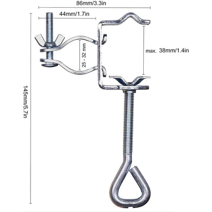 Sonnenschirm Tischklammer Clip Geländer Terrassenbefestigung Tragbar Universal