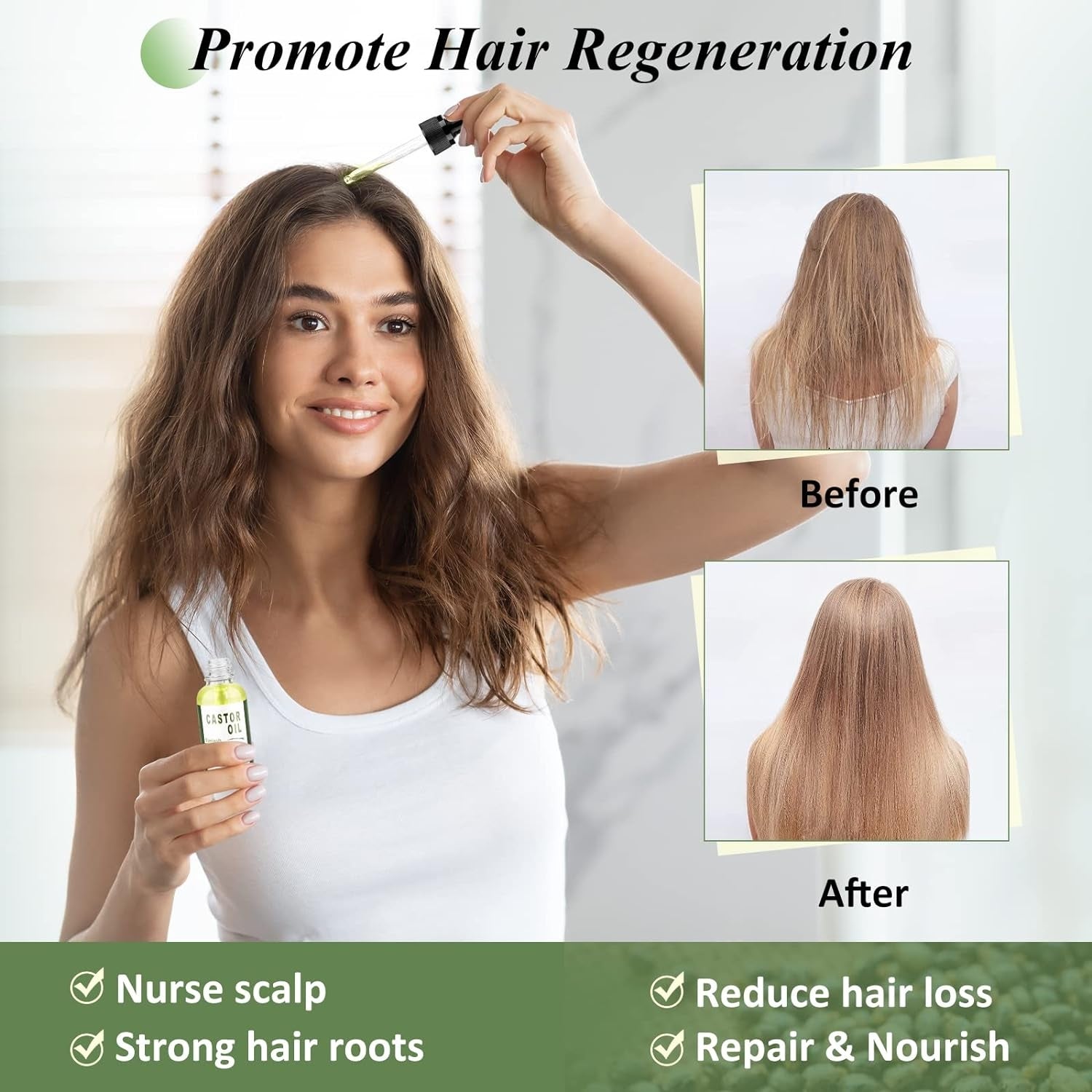 100% Rein Rizinusöl Haare Haaröl Bio Kaltgepresst Wimpernserum Augenbrauen 30ml