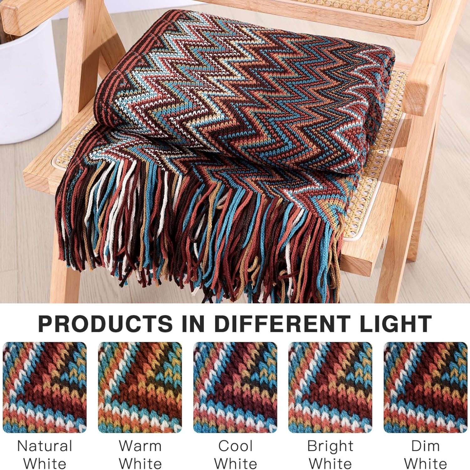 Bohemian Kuscheldecke 260GSM 130x160cm flauschige Decke