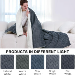 Flauschige Decke 200x230cm Kuscheldecke Sherpa Wohndecke