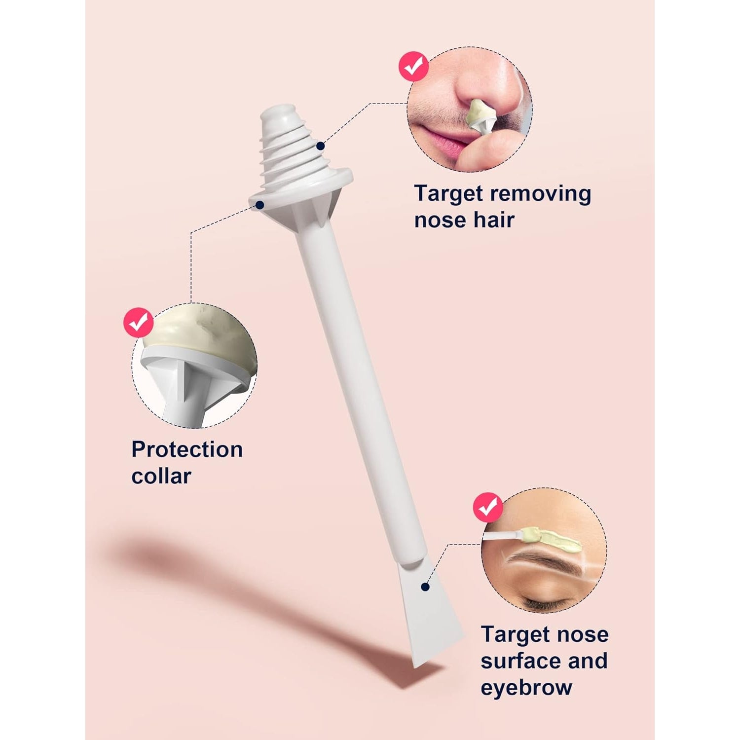 Waxing Set Nasenhaar Wachs Kit Haarentfernung 20 Nutzungen