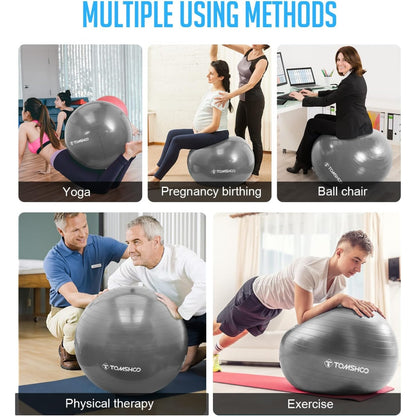 Gymnastikball 55cm Yoga Ball verdickt mit gratis Luftpumpe
