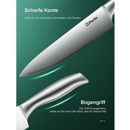 Premium Messerblock mit Messer Holzgriff Messer Set 16-TLG