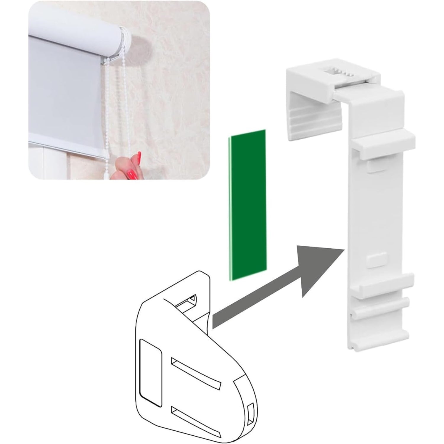 Klemmfix Halterung 8 Stk Klemmhalter lang für Klemmfix