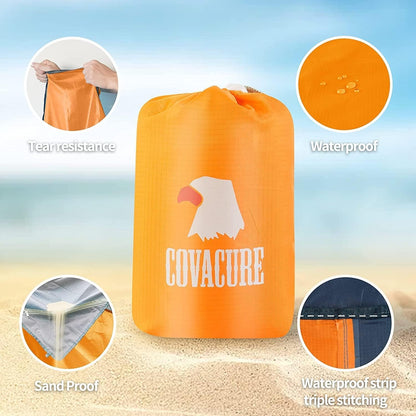 Picknickdecke Wasserdicht Strandmatte 210x200cm Ultraleicht