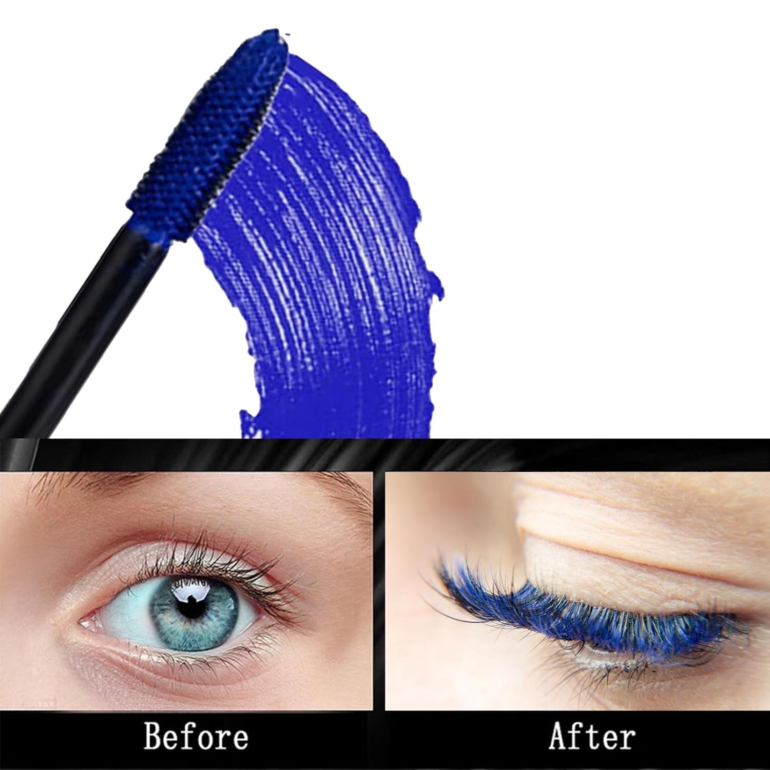 5D Wimperntusche Blau Wasserfest Volumen Curling für Weihnachten Halloween 30ml