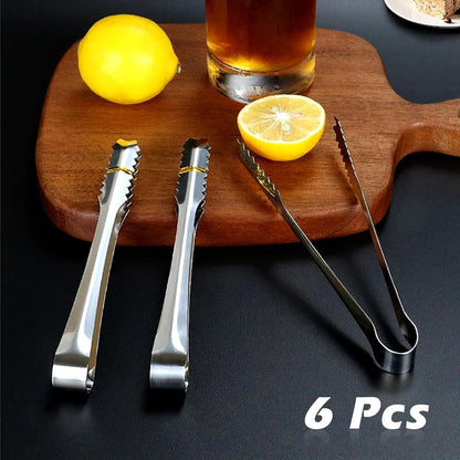 6 Stück Candy Bar Zubehör Küchenzange Edelstahl Zuckerzange