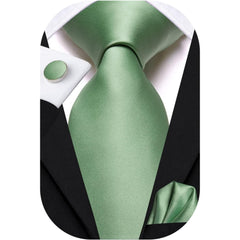 Krawatten Set Grün Männer Geschenke Hochzeitskrawatte