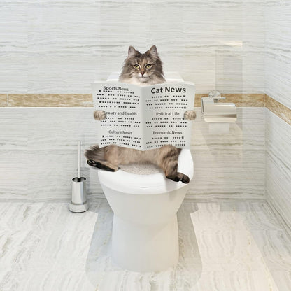 Trainingsset für Katzentoilette Weiß Anpassbar für alle Toiletten Robust