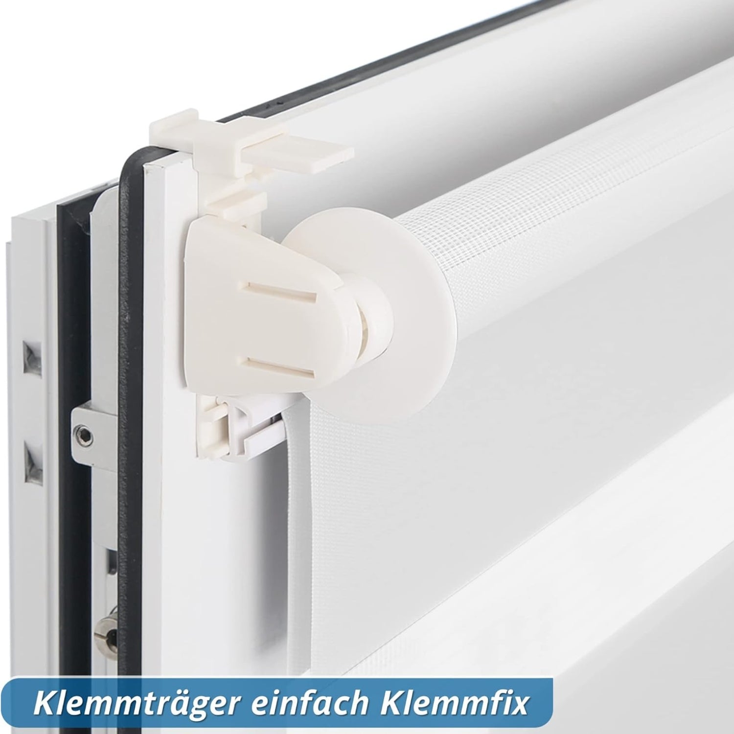 Rollos Plissee ohne Bohren Doppelrollo Klemmfix 40x130cm