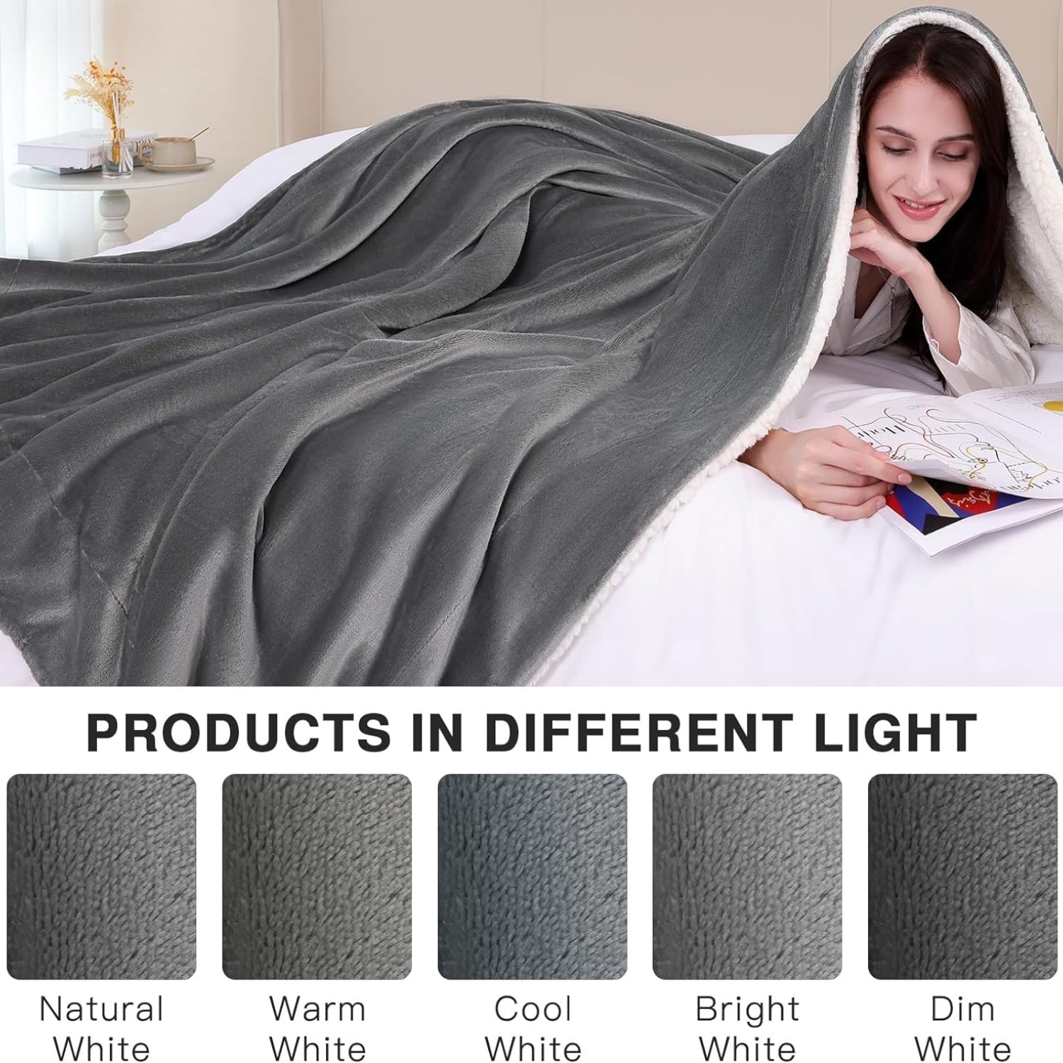 Sofadecke Kuscheldecke Kinder 200x230 Sherpa Decke Flauschig