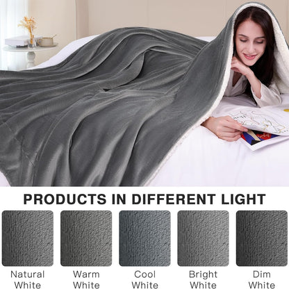 Sofadecke Kuscheldecke Kinder 200x230 Sherpa Decke Flauschig