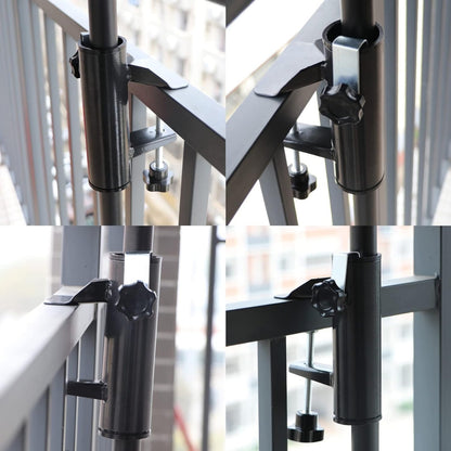 Sonnenschirmhalter für Balkongeländer Terrassenschirm Klemme Stabil Metall