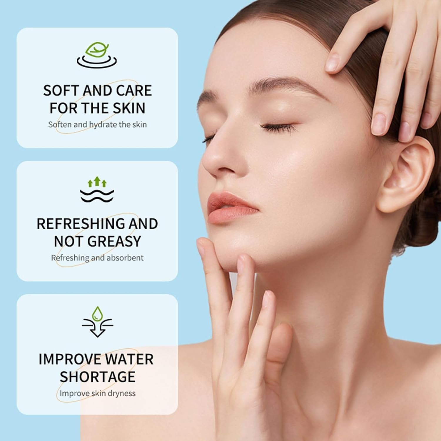Aloe Vera Gesichtspflege 8-tlg Set Geschenke für Frauen Peeling Gel Ton-Maske