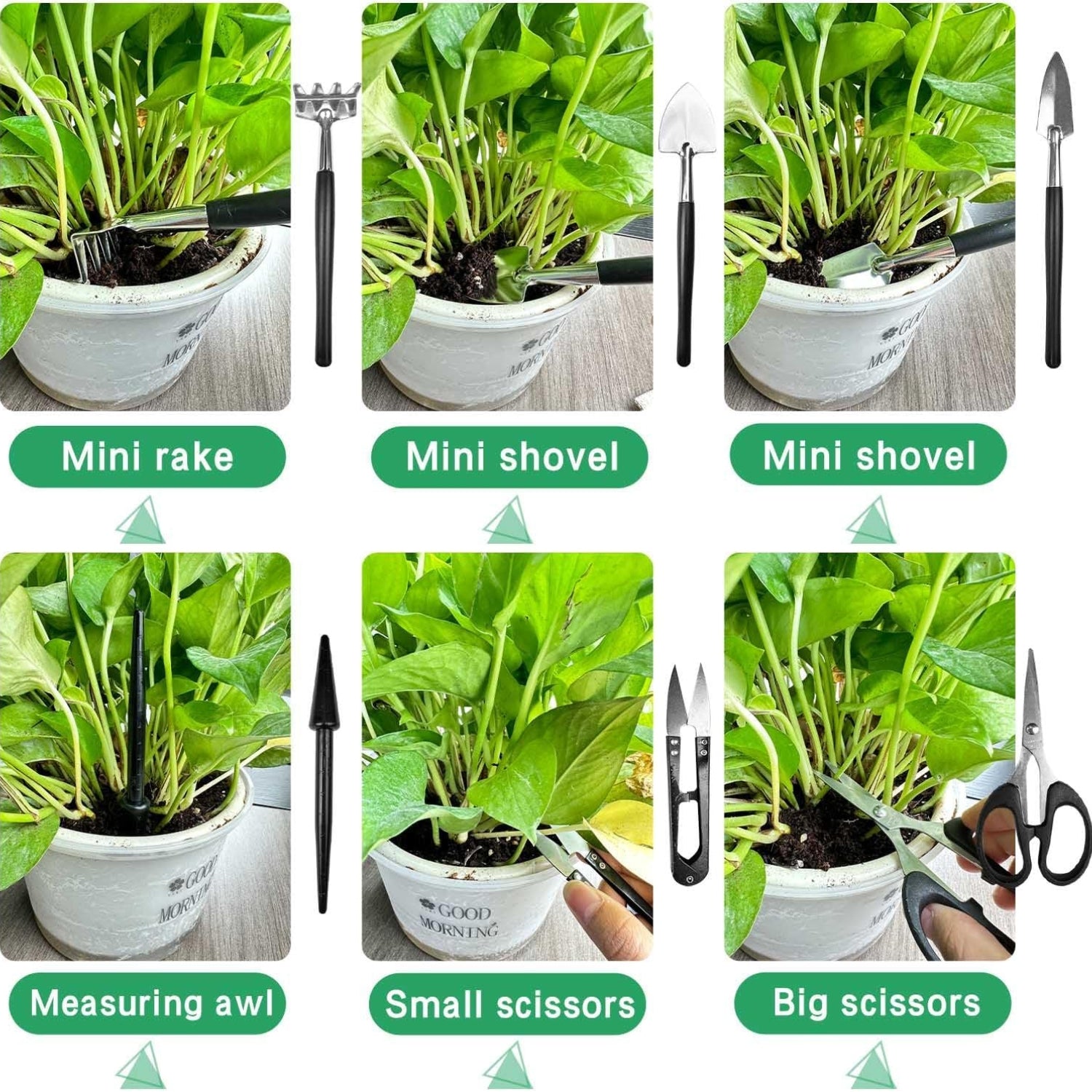 Bonsai Werkzeug Garten Set 13 Teile mit Aufbewahrungsbeutel