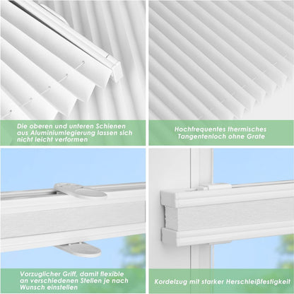 jalousien fenster ohne bohre klemmfix Faltrollo 110x120cm