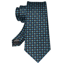 Einfarbige Krawatte Schwarz Blau für Männer Krawattenset mit elegantem Design
