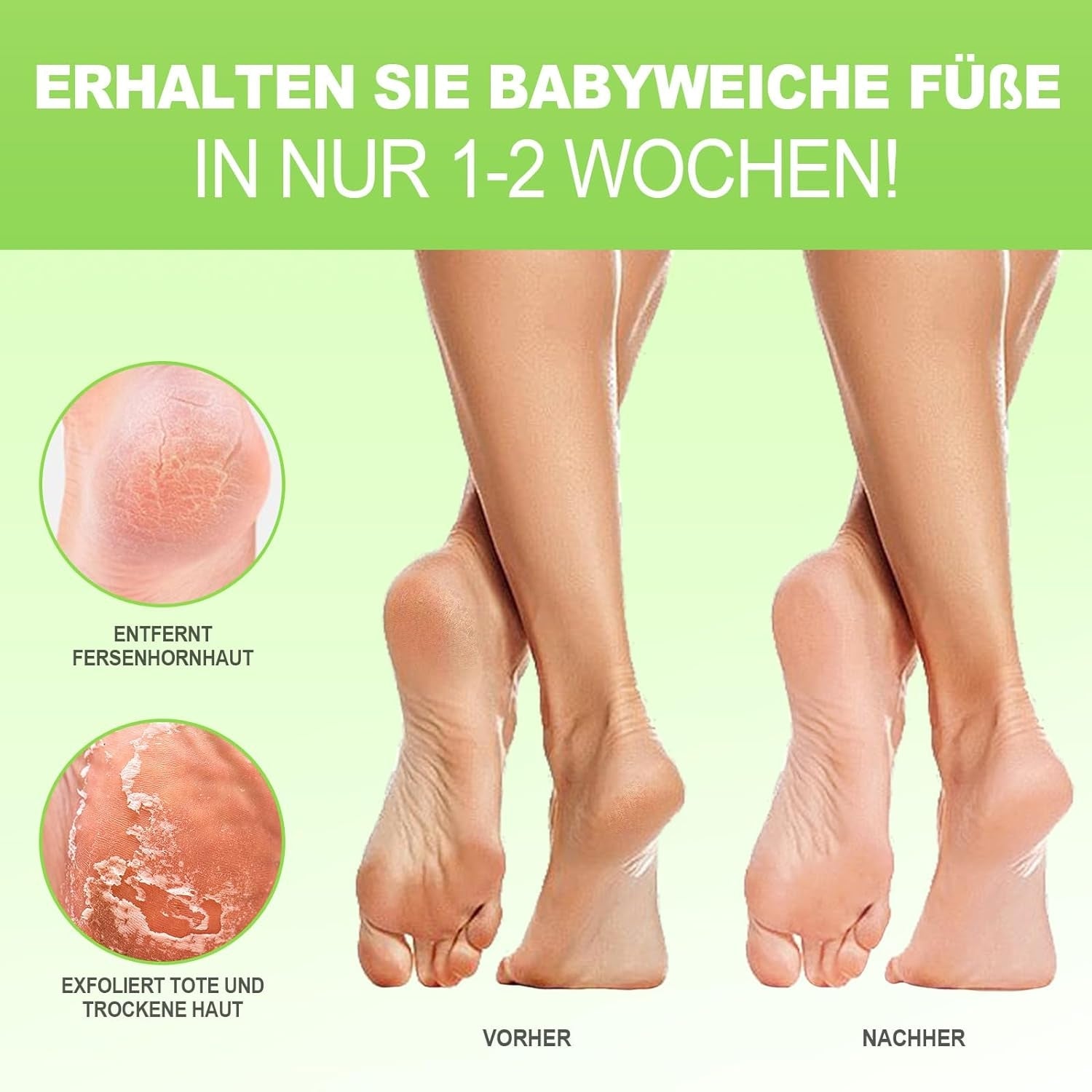3 Paar Fußmaske Hornhautentferner Milchsäure Hornhaut Socken Feuchtigkeitsspendend