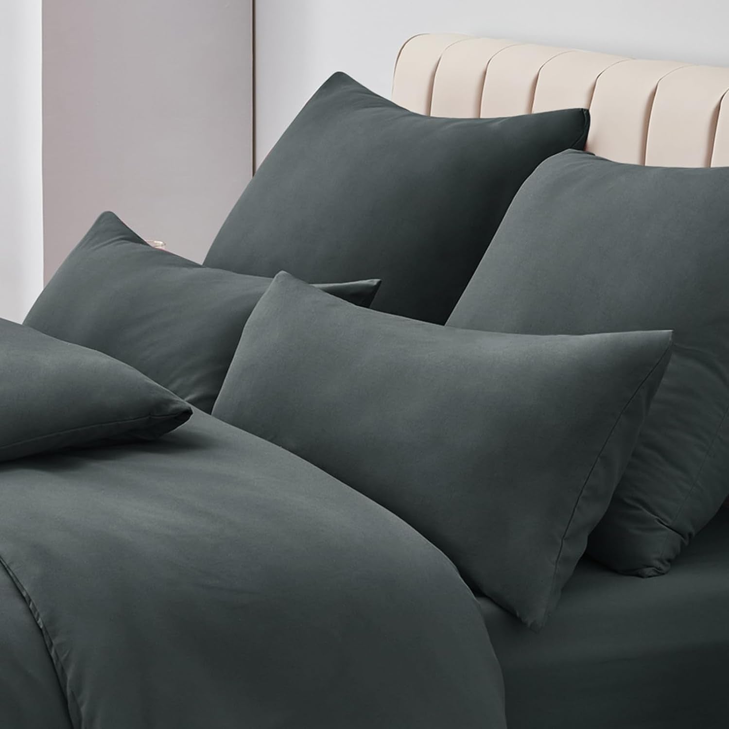 Kissenbezug 40x80 2er Set Mikrofaser Reißverschluss