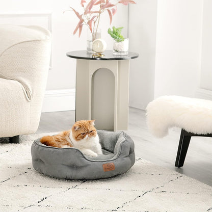 Premium Katzenbett waschbar Katzen Bettchen 51x48x15cm grau