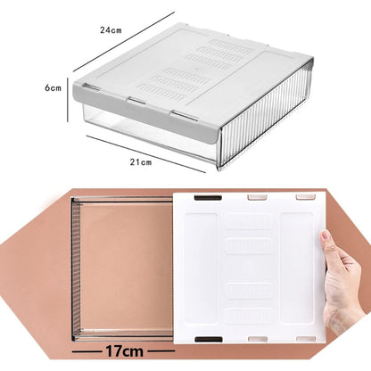 Desktop Organizer Schubladenfach Selbstklebend Transparent Weiß