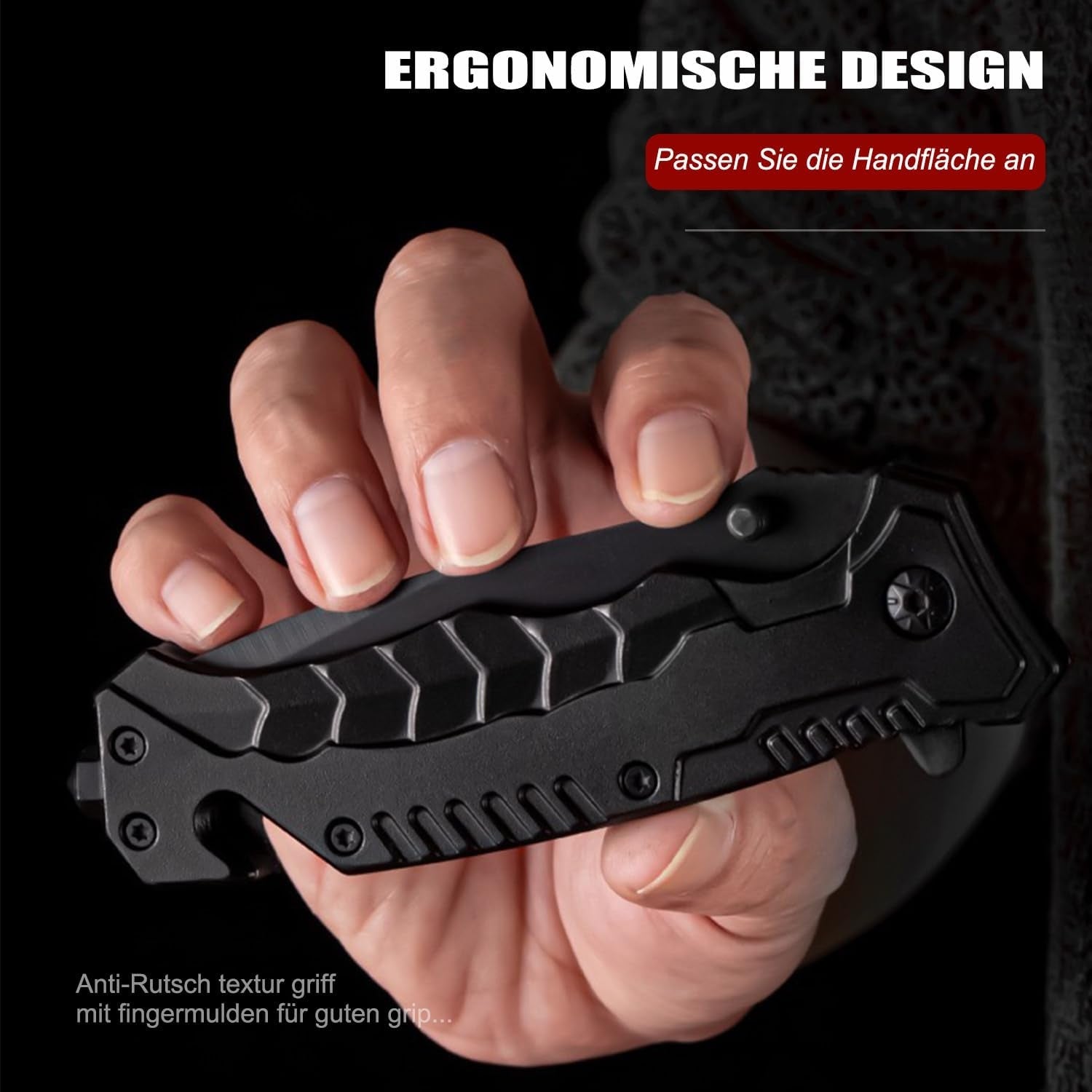Günstiges Taschenmesser Klappmesser 3-in-1 Einhandmesser