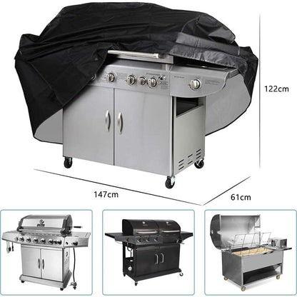 Grillabdeckung Wetterfest 147x61x122cm Wasserdicht UV Schutz