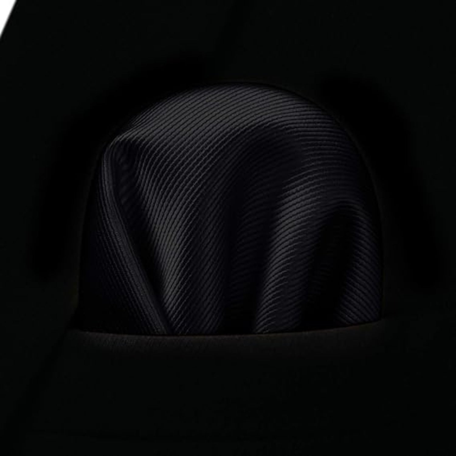 Herren Krawatte Einstecktuch Set Einfarbig Krawattenset für Hochzeit Party in Schwarz Zeitloser Stil für Geschäft und Casual