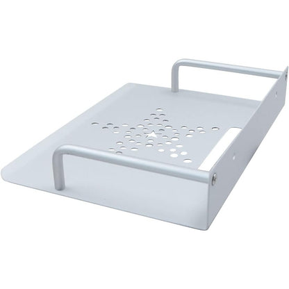 Wandhalterung Router Tablett Repeater Rack Wandmontiertes Silber Ablagefach aus Aluminium Horizontale Platzierung Wandhalter Netzwerk Regal 23x16cm