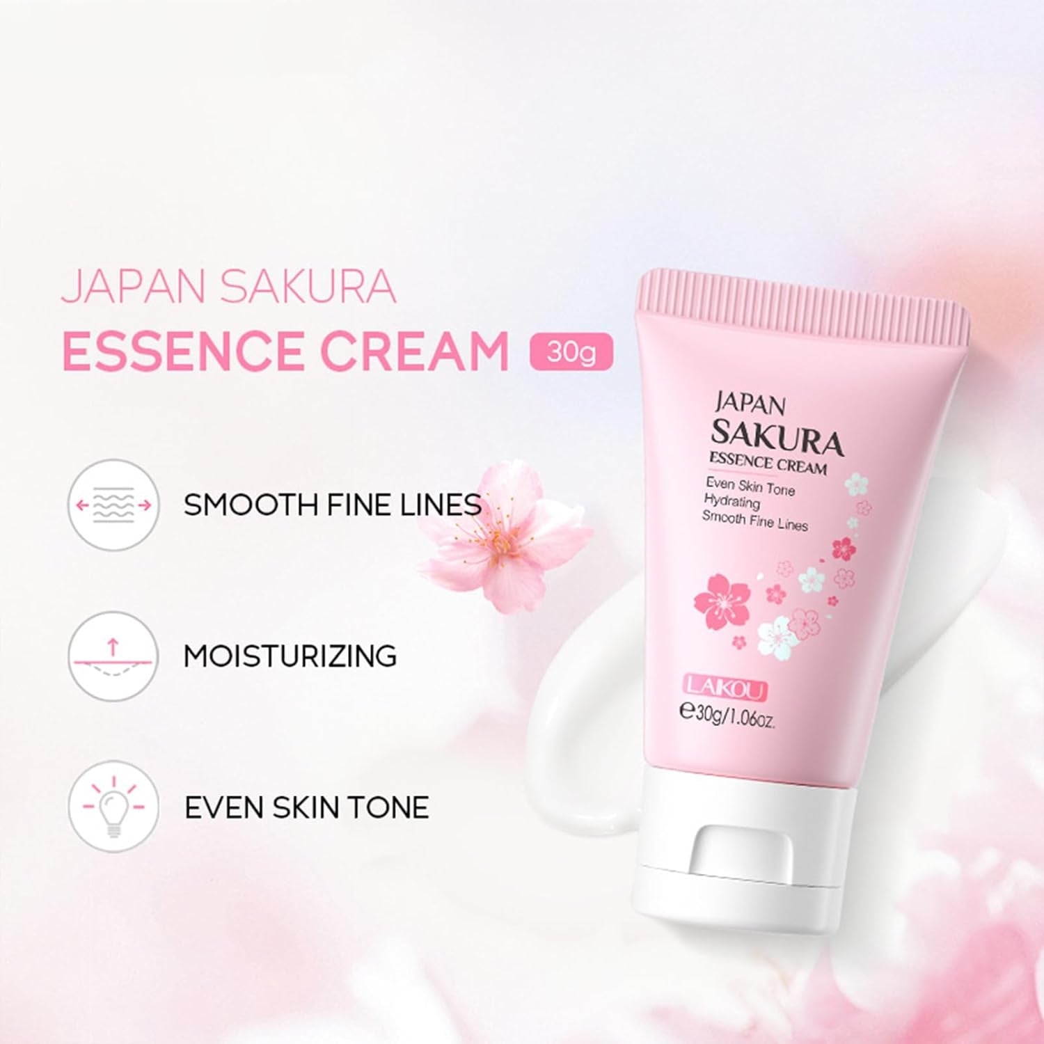 7tlg Sakura Gesichtspflege Set Feuchtigkeit Anti Aging Geschenke für Frauen