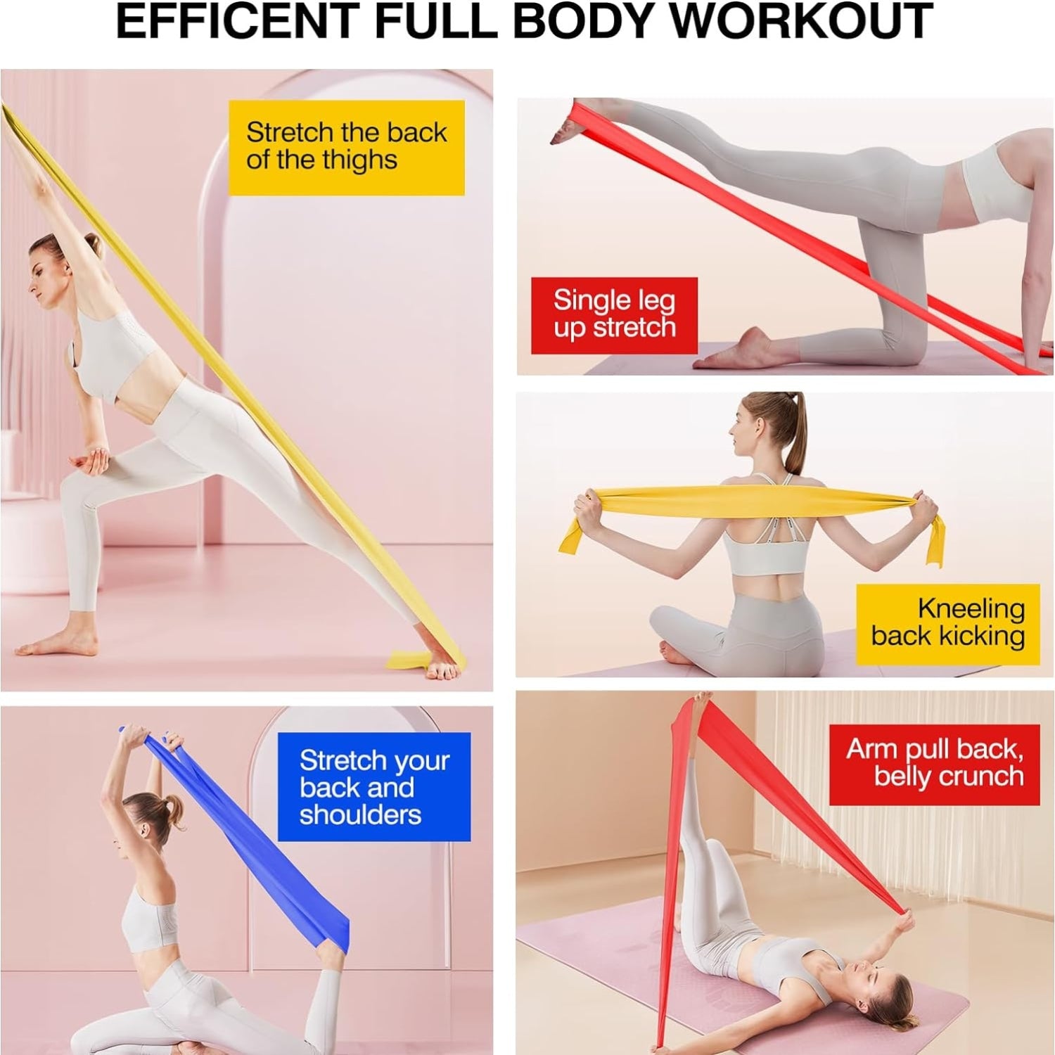 Widerstandsbänder Resistance Bands 3er-Set 1.5M/2M Lang Fitnessbänder Widerstandsbänder in 3 Stärke Gymnastikband für Crossfit Muskelaufbau